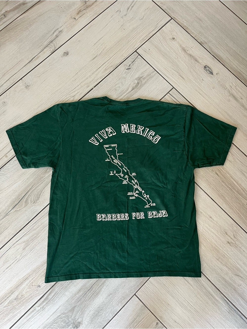 Stussy Barbers for Baja Viva Mexico Shirt Size XL